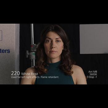 LEE 220 White Frost Lighting Gel Comparison