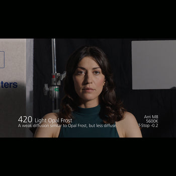420 Light Opal Frost Lady Diffusion Filter Light Comparison