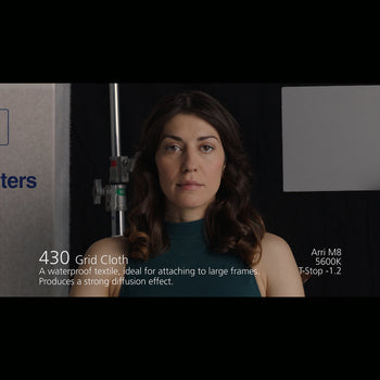 430 Grid Cloth Lady Diffusion Filter Light Comparison