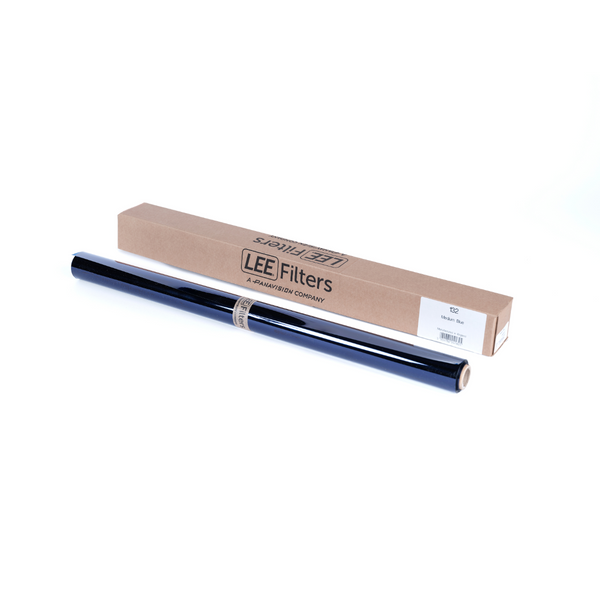 LEE Compact 132 Medium Blue Lighting Gel - 2ft Roll