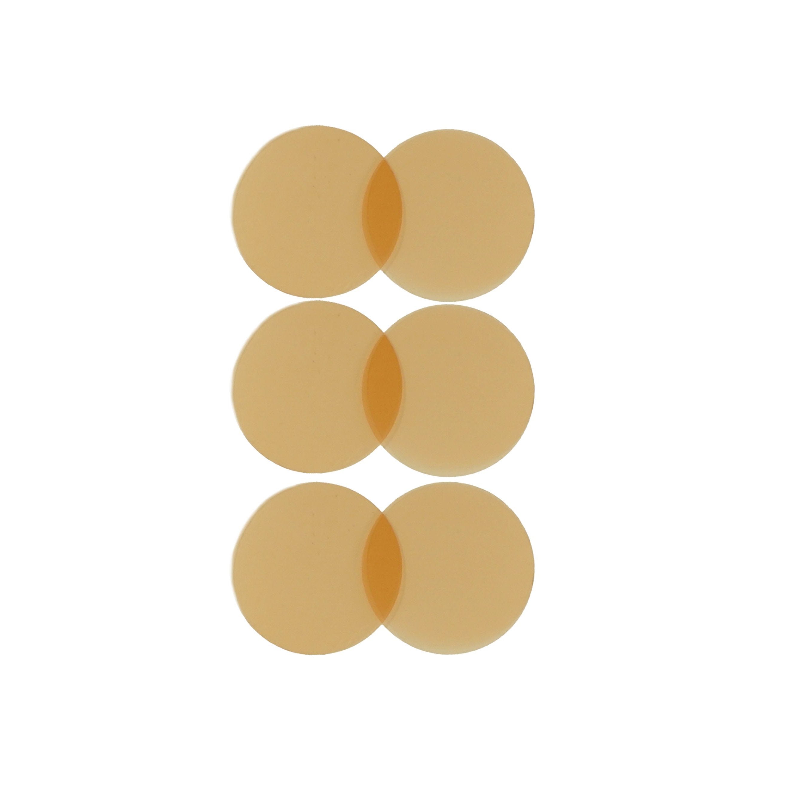 LED Self-Adhesive Discs 50mm 809 Warm Amber 8 Zircon LEE Filters