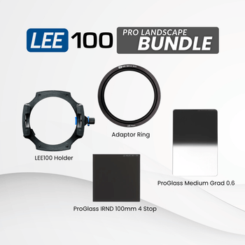 LEE Filters LEE100 Pro Bundle - Holder, Adaptor Ring, ProGlass ND0.6 Medium & ProGlass IRND 4 Stop