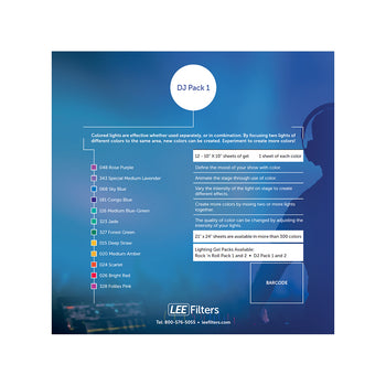 LEE Disc Jockey Lighting Gel Pack 1