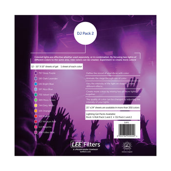 LEE Disc Jockey Lighting Gel Pack 2