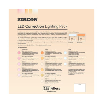 LEE Zircon for LED Correction Lighting Gel Pack